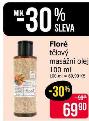 Floré tělový masážní olej 100 ml 