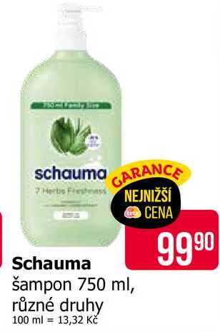 Schauma šampon 750 ml, různé druhy 