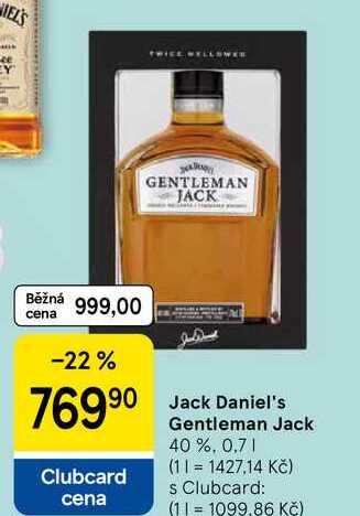 Jack Daniel's Gentleman Jack 40%, 0,7 l