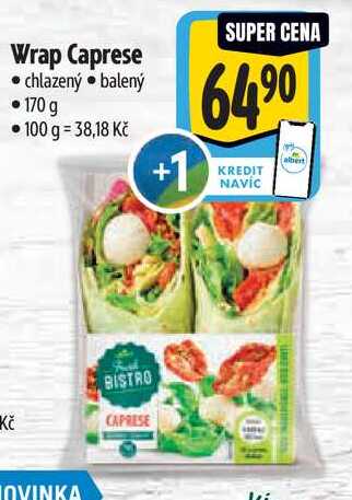 Wrap Caprese, 170 g
