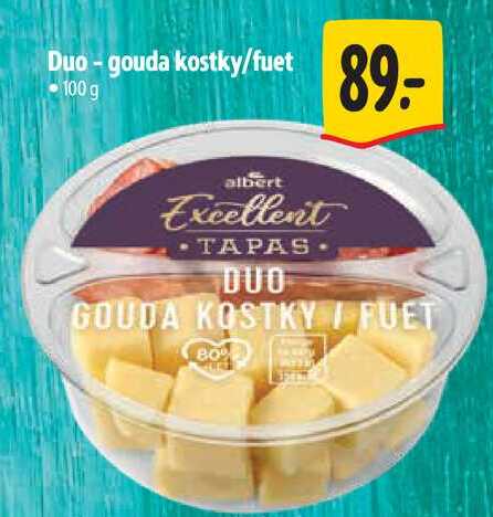 Duo-gouda kostky/fuet, 100 g 