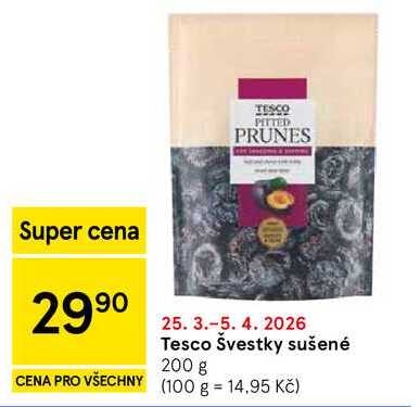 Tesco Švestky sušené, 200 g  