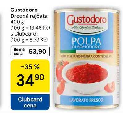 Gustodoro Drcená rajčata, 400 g 