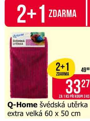Q-Home švédská utěrka extra velká 60 x 50 cm 