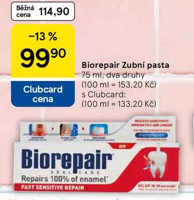 Biorepair Zubní pasta, 75 ml, dva druhy 