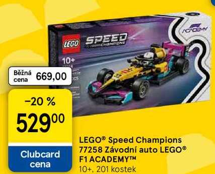 LEGO® Speed Champions 77258 Závodní auto LEGO® F1 ACADEMY™ 10+, 201 kostek