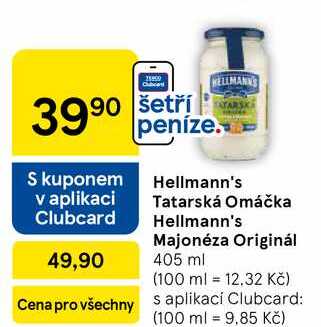 Hellmann's Tatarská Omáčka, 405 ml
