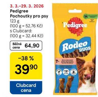 Pedigree Pochoutky pro psy, 123 g