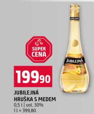 JUBILEJNÁ HRUŠKA S MEDEM 0,5 l