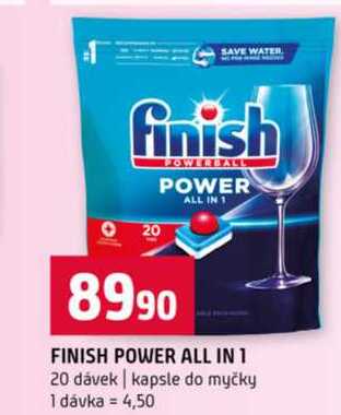 FINISH POWER ALL IN 1 20 dávek