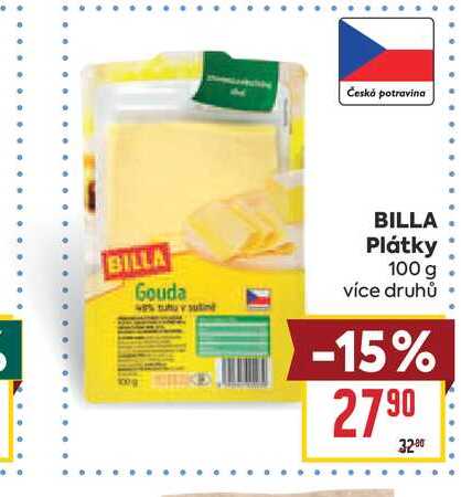 BILLA Plátky 100 g 
