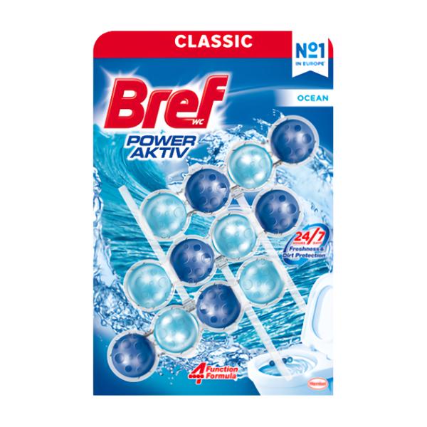 Bref Power Aktiv Ocean tuhý WC blok 3x50g