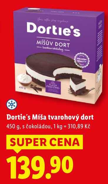 Dortie's Míša tvarohový dort, 450 g