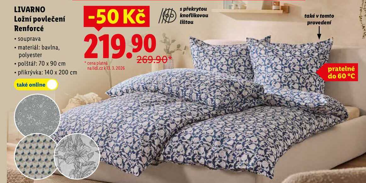 LIVARNO Ložní povlečení Renforcé 