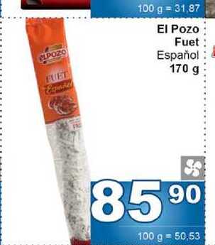El Pozo Fuet Español 170 g 