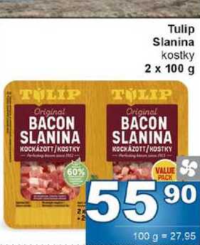 Tulip Slanina kostky 2 x 100 g 