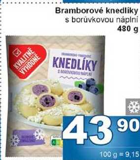Bramborové knedlíky s borůvkovou náplní 480 g 