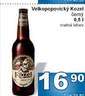 Velkopopovický Kozel černý 0,5l