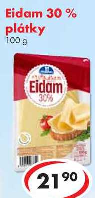 Eidam 30% plátky, 100 g