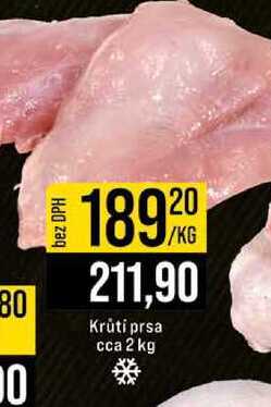 Krūti prsa cca 2 kg 