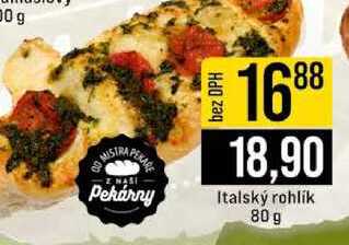 Italský rohlík 80 g 