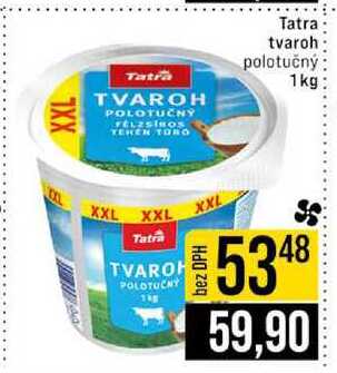 Tatra tvaroh polotučný 1 kg