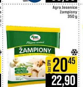 Agro Jesenice žampiony 350 g