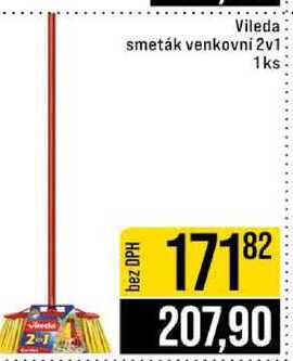 Vileda smeták venkovni 2v1 1ks  