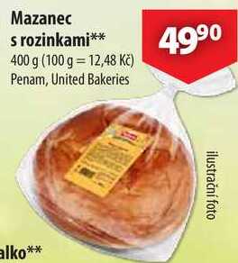 Mazanec s rozinkami, 400 g 