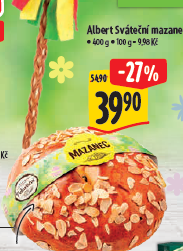 Albert Sváteční mazanec 400 g 
