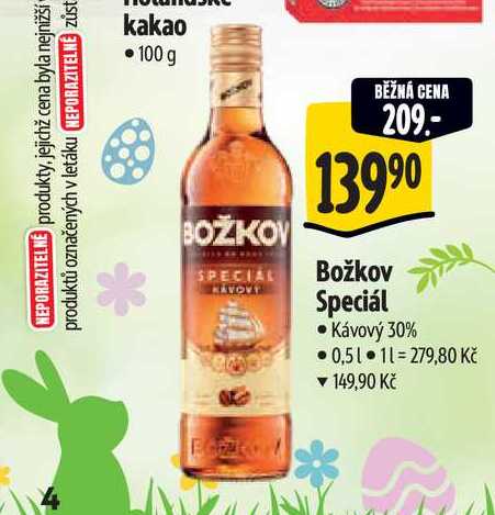 Božkov Speciál Kávový 30% 0,5 l