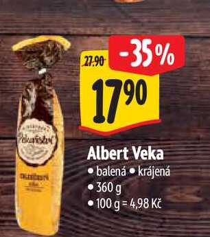   Albert Veka balená krájená 360 g 
