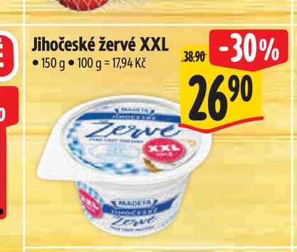 Jihočeské žervé XXL 150 g  