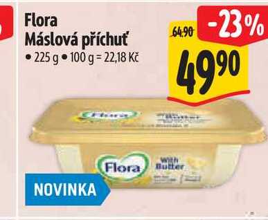 Flora Máslová příchuť 225 g 