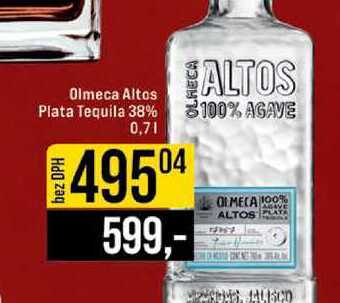 Olmeca Altos Plata Tequila 38% 0,7l