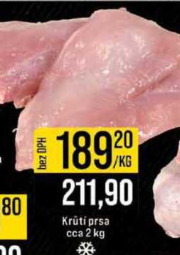 Krūti prsa cca 2 kg 