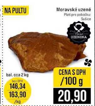 Moravské uzené bal. cca 2 kg 100g
