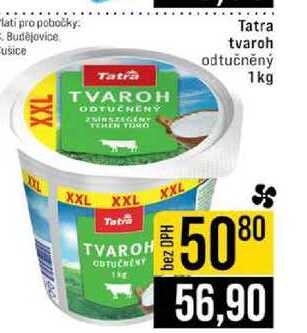 Tatra tvaroh odtučněný 1kg 