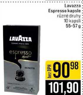 Lavazza Espresso kapsle různé druhy 10 kapsli 55-57 g