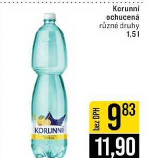 Korunní ochucená různé druhy 1,5l