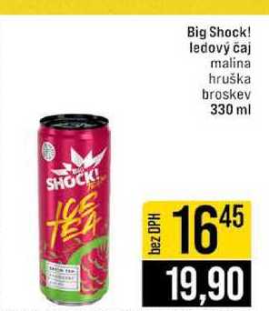 Big Shock! ledový čaj malina hruška broskev 330 ml