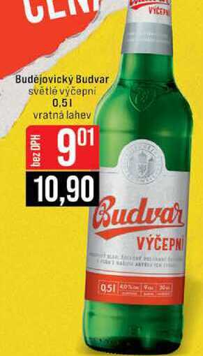 Budějovický Budvar světlé výčepní 0,5l