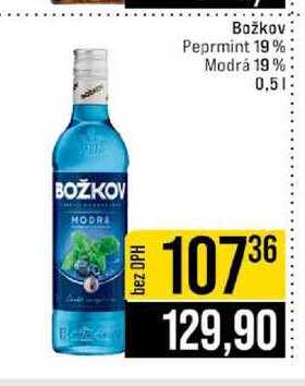 Božkov Peprmint 19% Modrá 19 % 0,5l