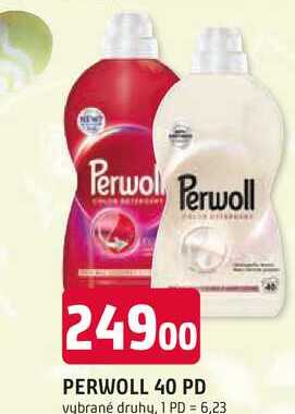 PERWOLL 40 PD vybrané druhy