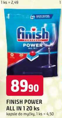 FINISH POWER ALL IN 120 ks kapsle do myčky