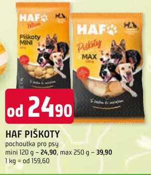HAF PIŠKOTY pochoutka pro psy mini 120 g