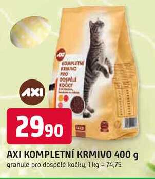 AXI KOMPLETNÍ KRMIVO 400 g granule pro dospělé kočky