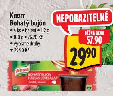 Knorr Bohatý bujón 4 ks  