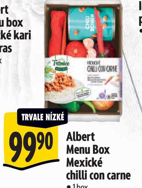  Albert Menu Box Mexické chilli con carne 1 box 