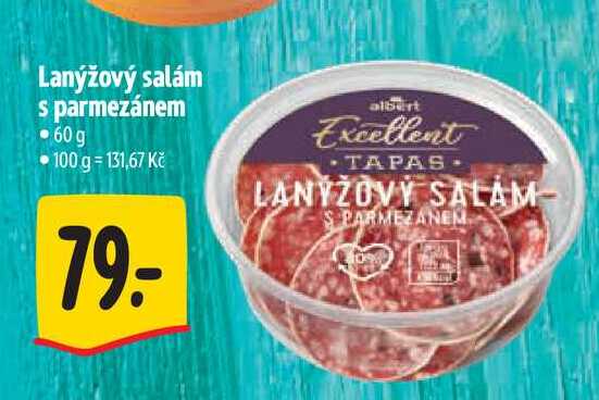 Lanýžový salám s parmezánem 60 g